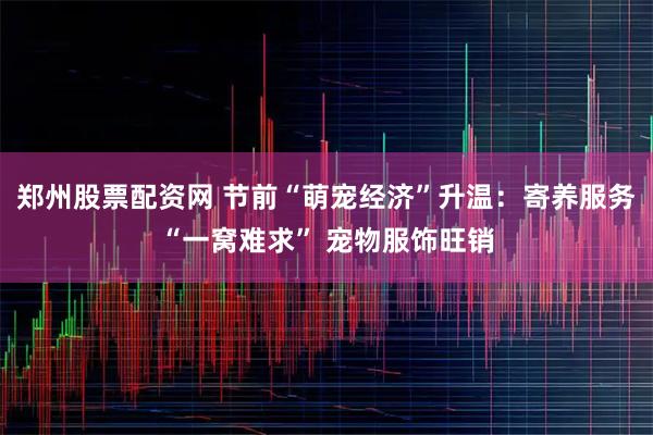 郑州股票配资网 节前“萌宠经济”升温：寄养服务“一窝难求” 宠物服饰旺销